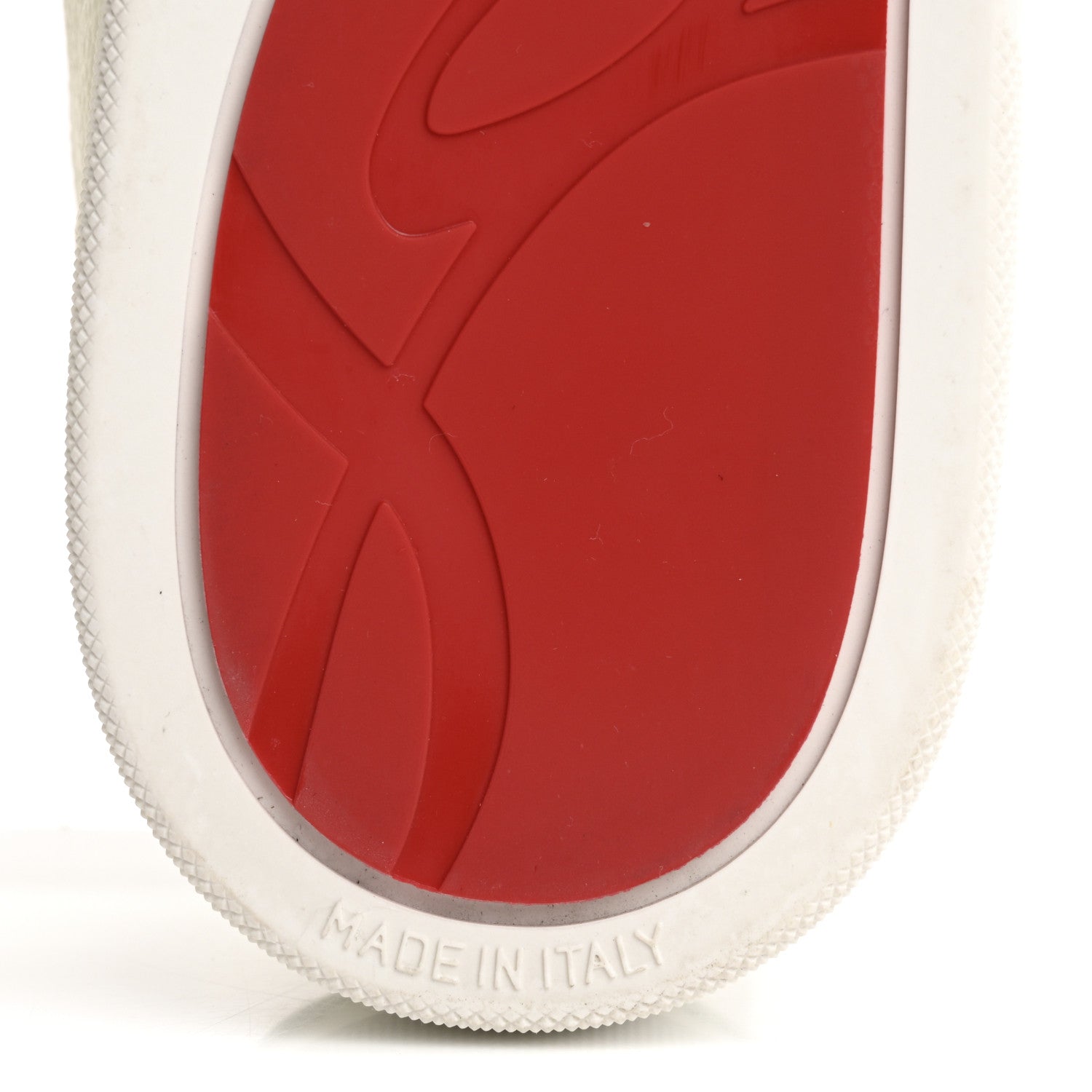Christian Louboutin Grained Calfskin Rantulow Flat Sneakers 42 Latte 8 of 10