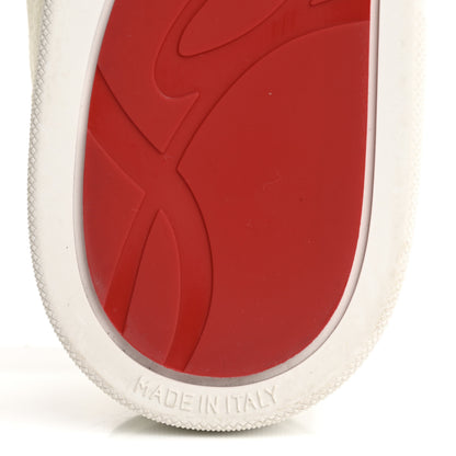 Christian Louboutin Grained Calfskin Rantulow Flat Sneakers 42 Latte 8 of 10
