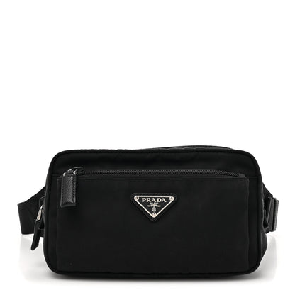 Prada Tessuto Nylon Saffiano Belt Bag Black 1 of 12