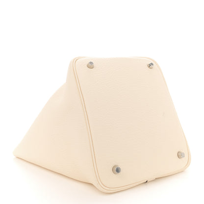 Hermes Taurillon Clemence Picotin Lock 22 MM Nata 4 of 12