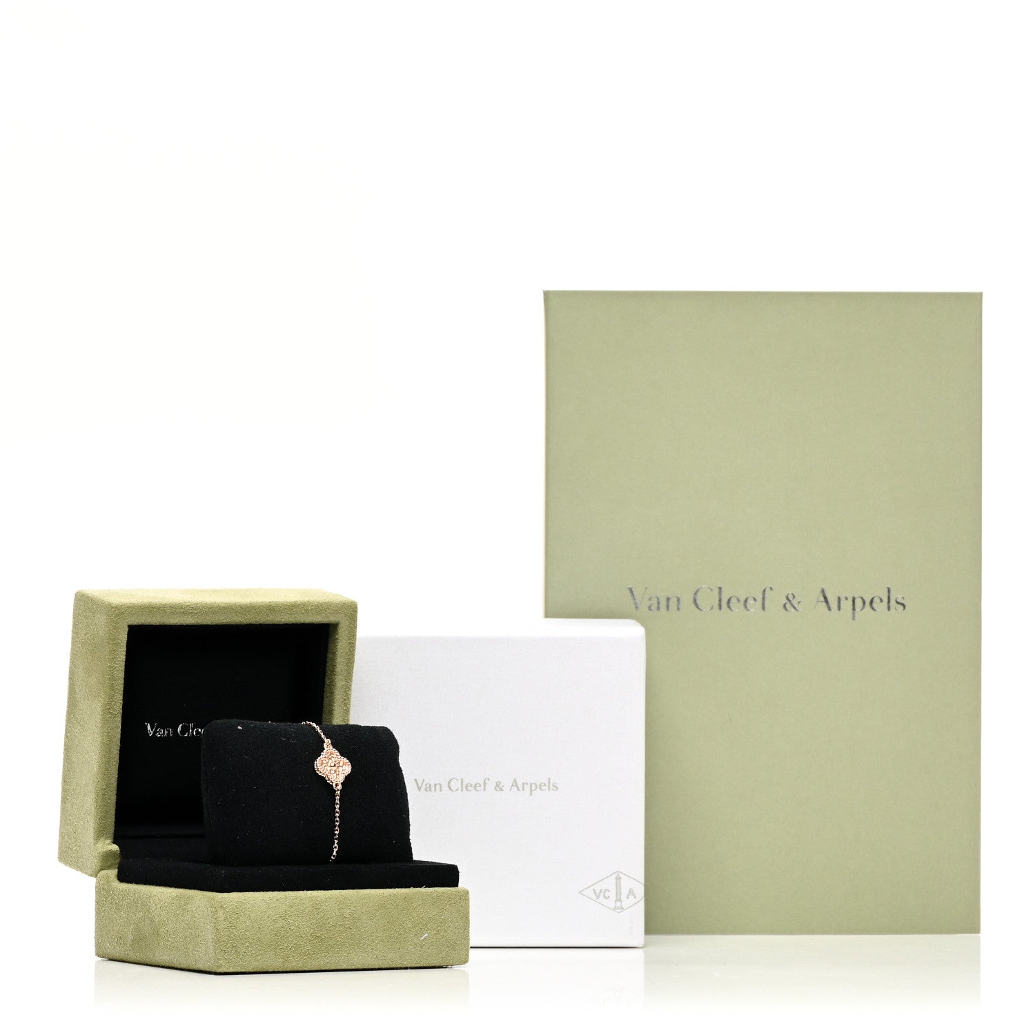 Van Cleef & Arpels 18K Rose Gold Sweet Alhambra Bracelet 4 of 4