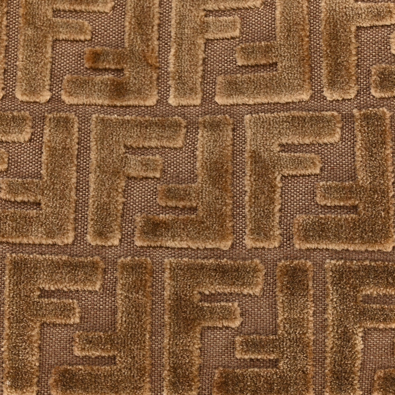 Fendi Velvet Jacquard FF Small Peekaboo I SEE U Satchel Beige 9 of 11