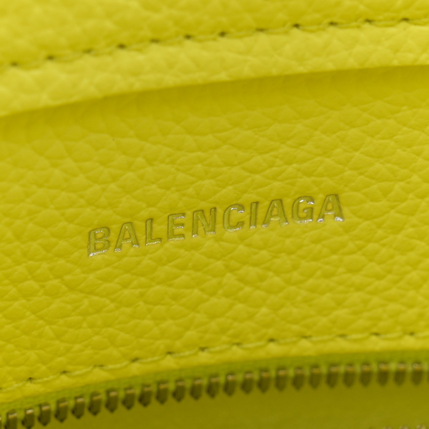 Grained Calfskin XS Everyday North South Shoulder Tote Bag Lemon