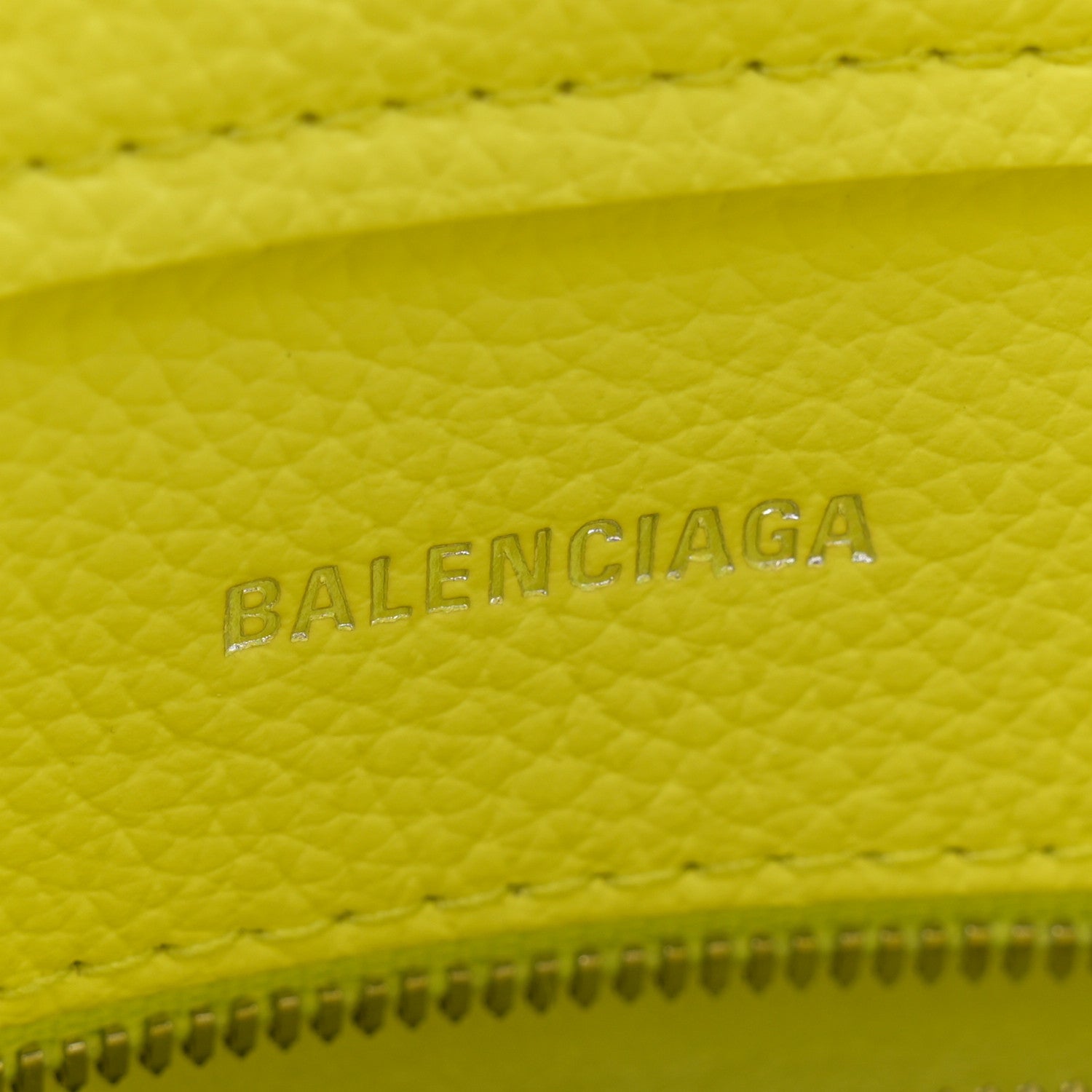 Balenciaga Grained Calfskin XS Everyday North South Shoulder Tote Bag Lemon 6 of 11