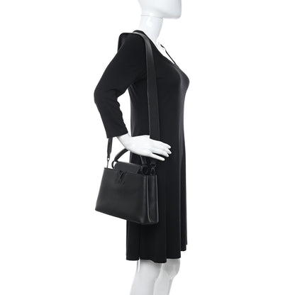 Louis Vuitton Taurillon Capucines BB Matte Black 2 of 8