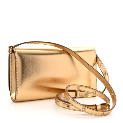 Dolce & Gabbana Metallic Lambskin DG 3.5 Clutch Gold 3 of 10