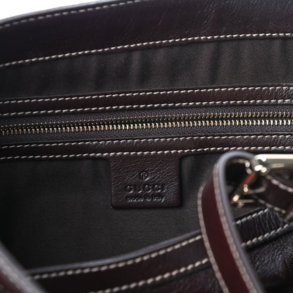 Gucci Calfskin Medium Britt Tote Dark Brown 6 of 9