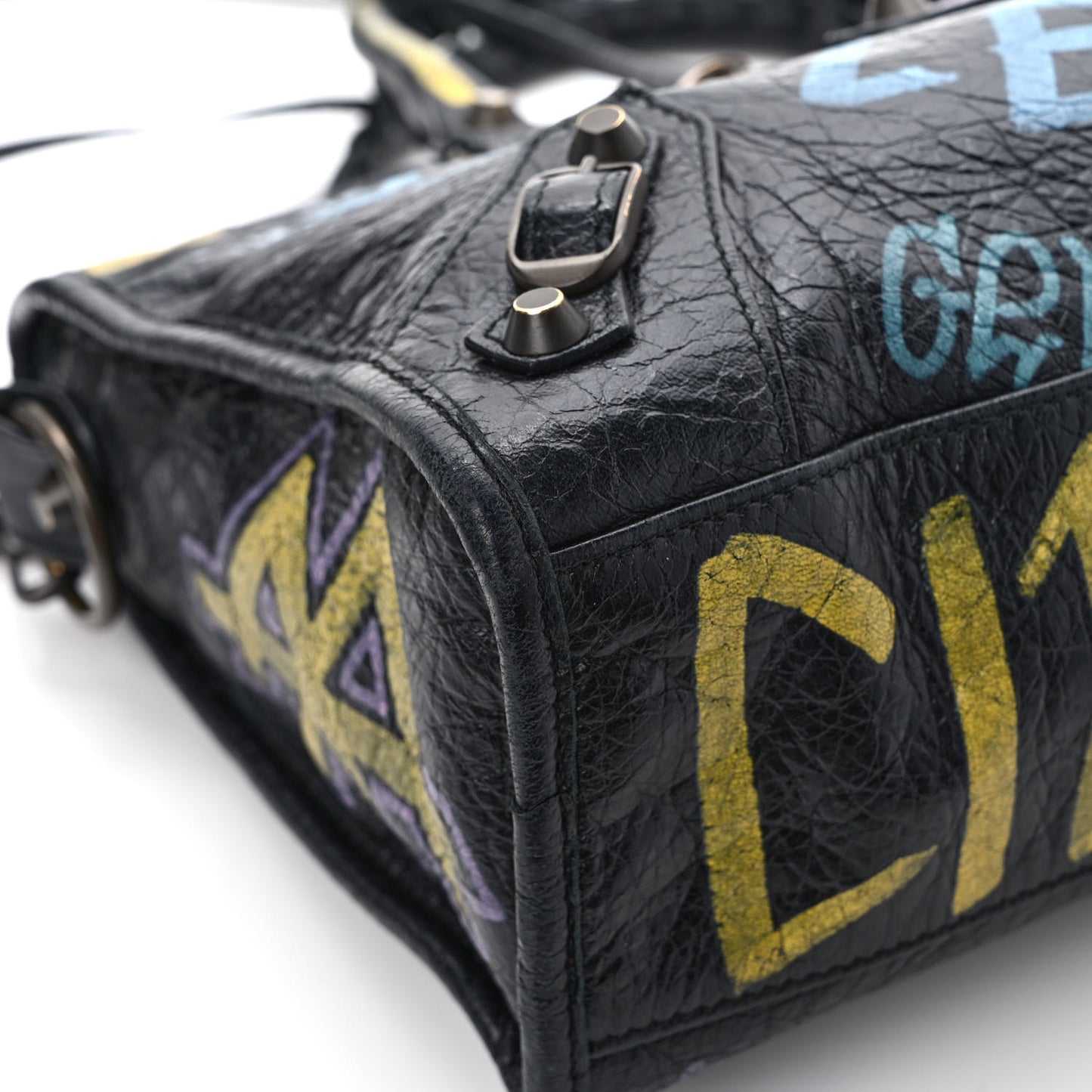 Agneau Graffiti All Over Classic Hardware S City Black Multicolor