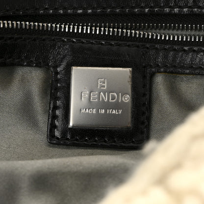 Fendi Woven Knit Baguette White 6 of 9