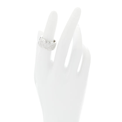 Chanel 18K White Gold Diamond Large Coco Crush Ring 52 6 2 of 7