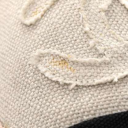 Chanel Linen CC Espadrilles 38 Beige Black 10 of 11