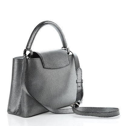 Louis Vuitton Taurillon Capucines PM Chrome 4 of 10