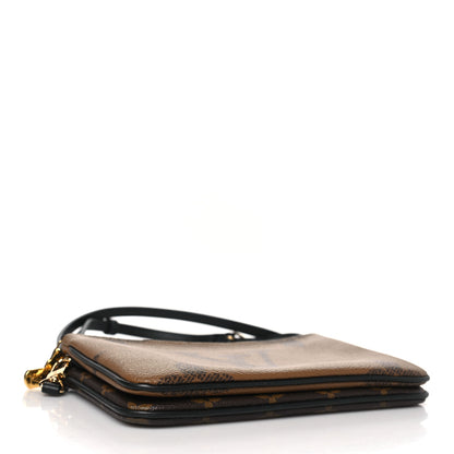 Louis Vuitton Reverse Monogram Giant Double Zip Pochette 4 of 10