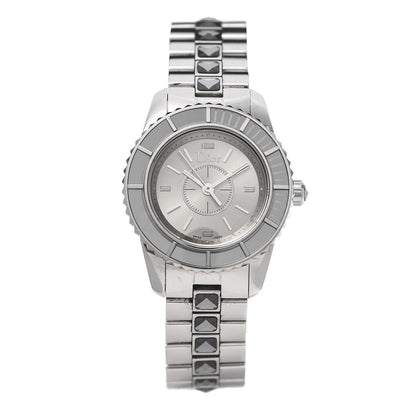 Christian Dior Stainless Steel Sapphire 29mm Christal Quartz Watch Gilt 1 of 6