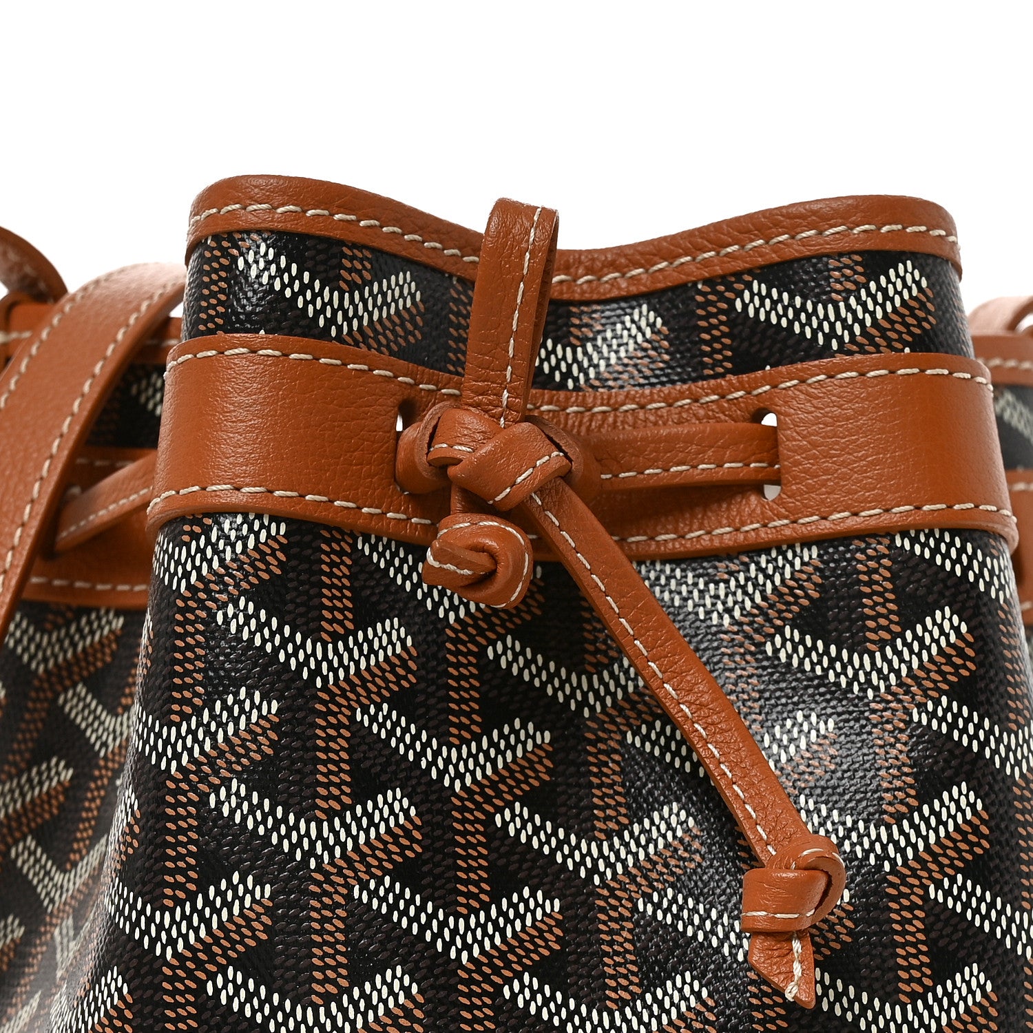 Goyard Goyardine Petit Flot Bucket Bag PM Black Gold 7 of 9