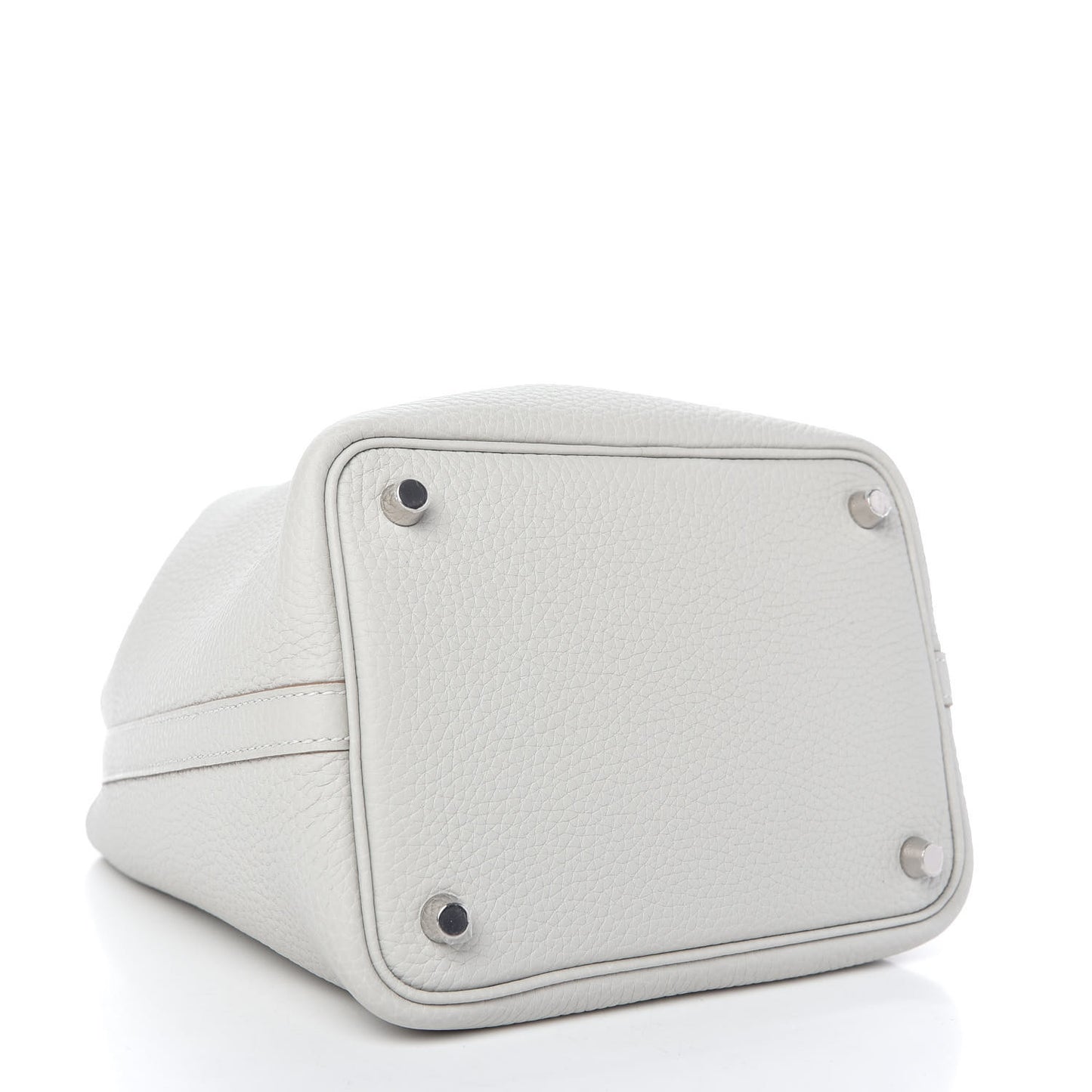 Taurillon Clemence Picotin Lock 18 PM Gris Perle