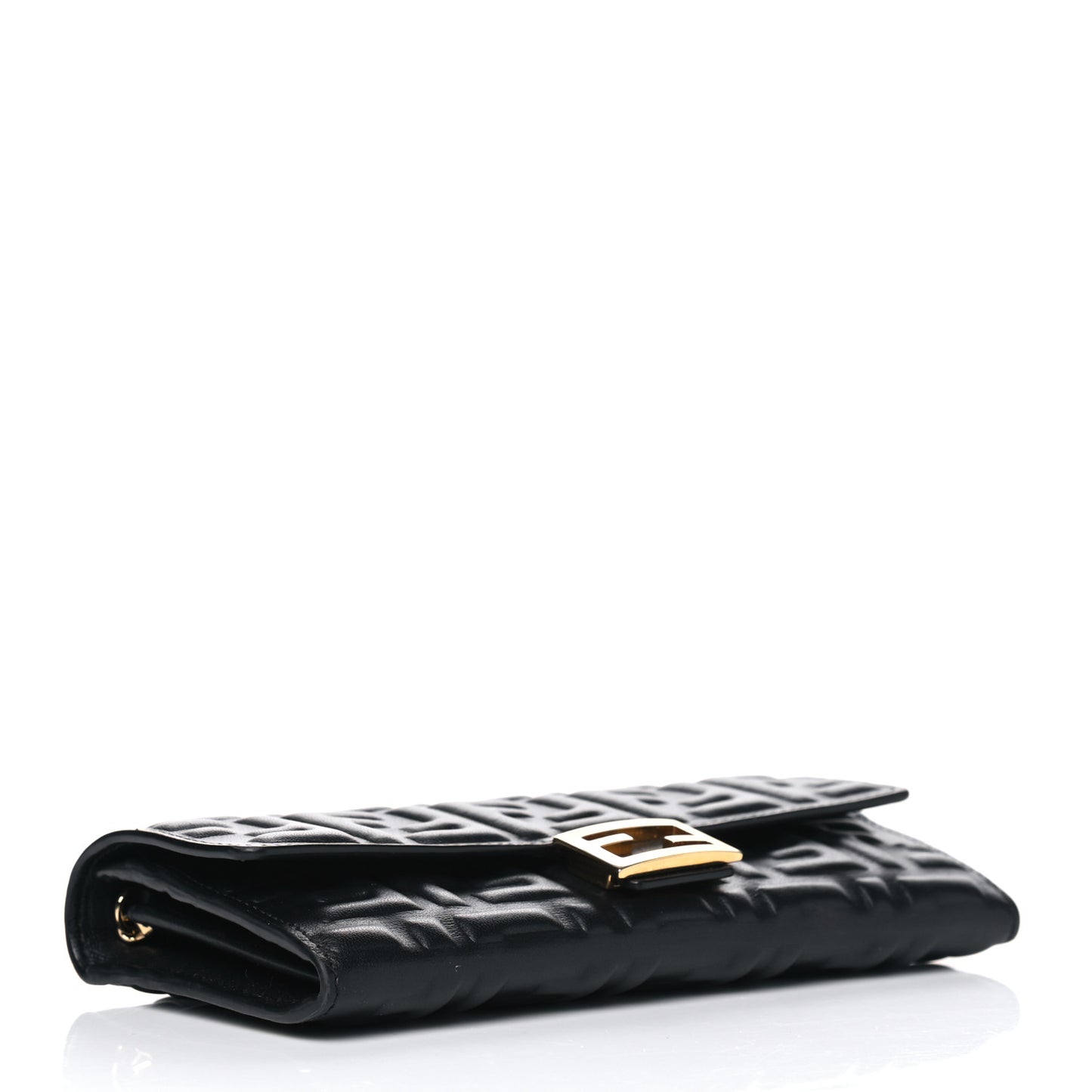 Nappa Matisse FF Embossed Continental Wallet On Chain Black