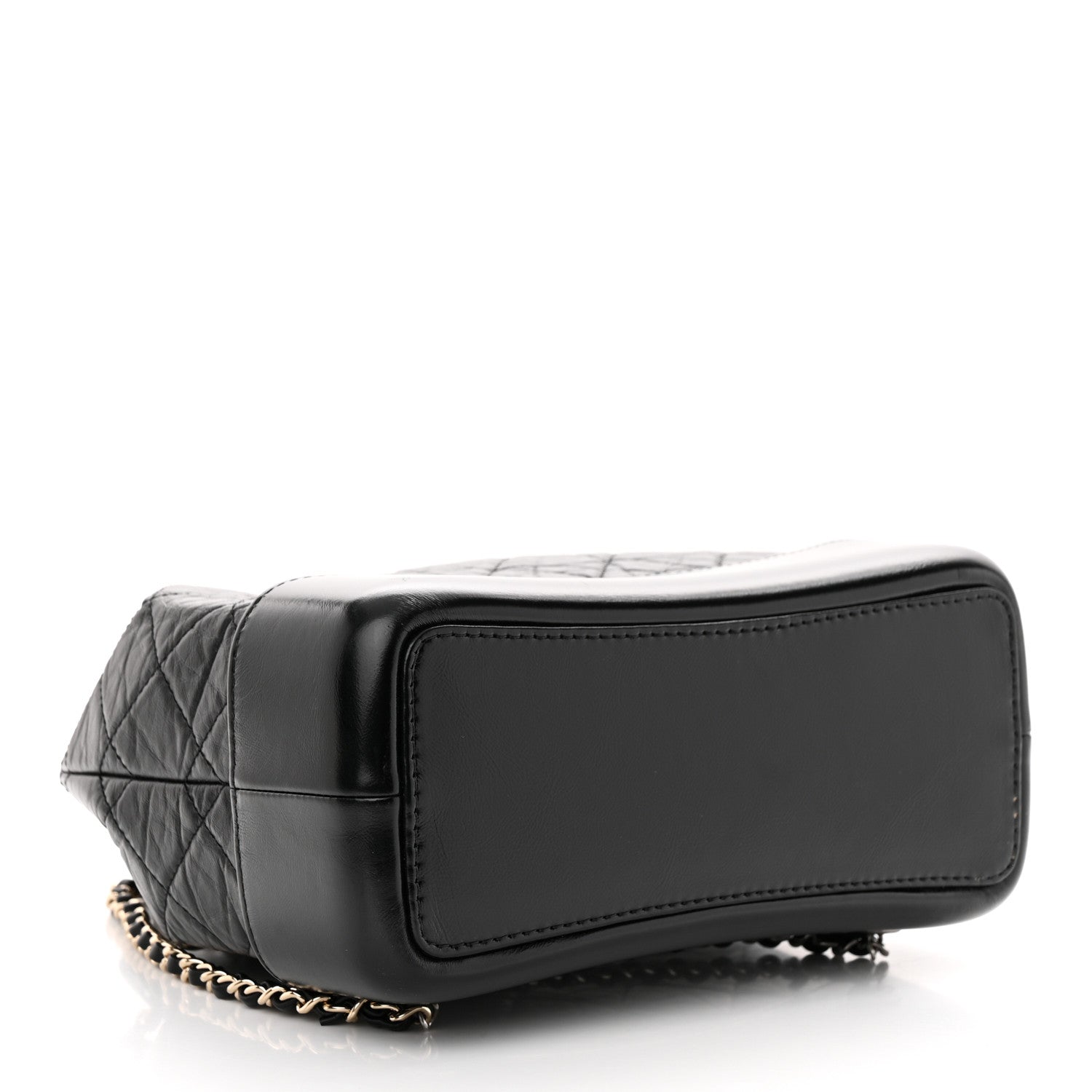 Chanel Aged Calfskin Quilted Small Gabrielle Backpack Black 4 of 11