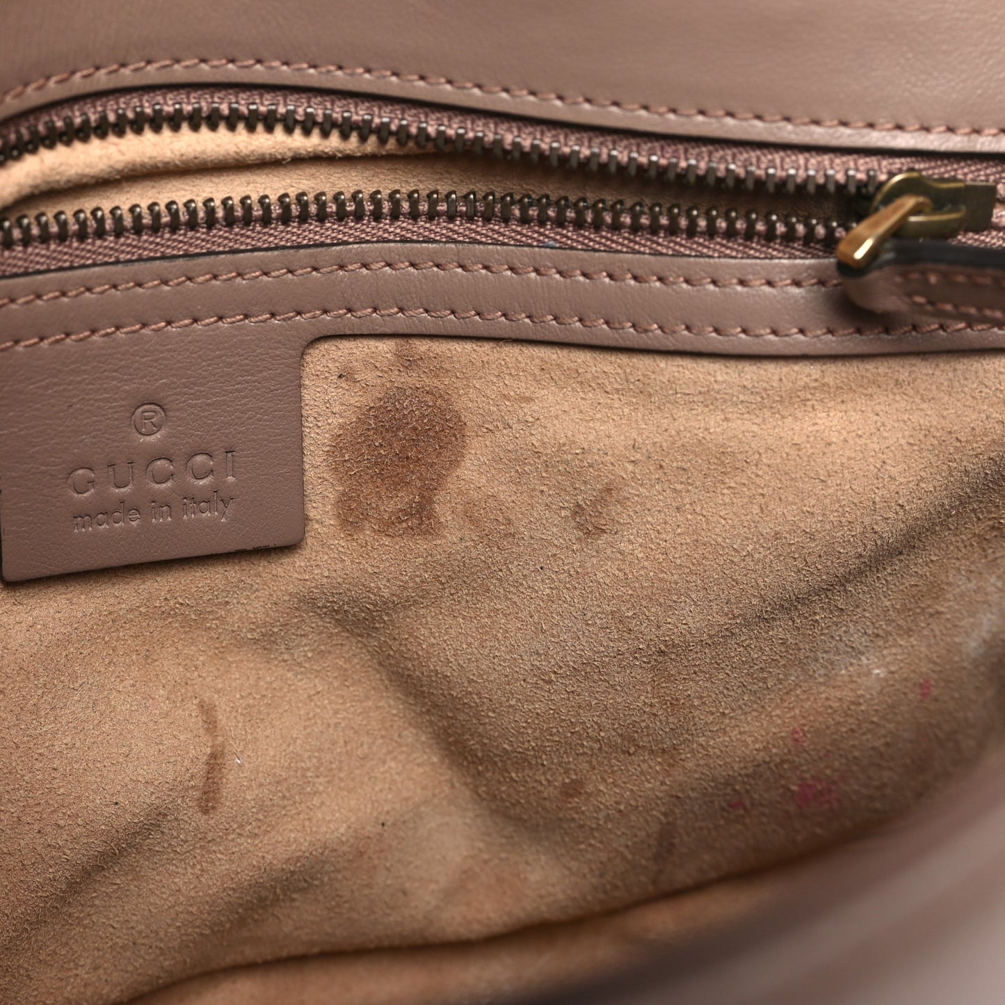 Calfskin Matelasse Small GG Marmont Shoulder Bag Porcelain Rose