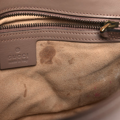 Gucci Calfskin Matelasse Small GG Marmont Shoulder Bag Porcelain Rose 10 of 11