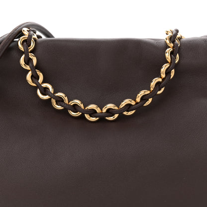 Loewe Mellow Nappa Medium Donut Chain Flamenco Knot Clutch Dark Burgundy 8 of 11