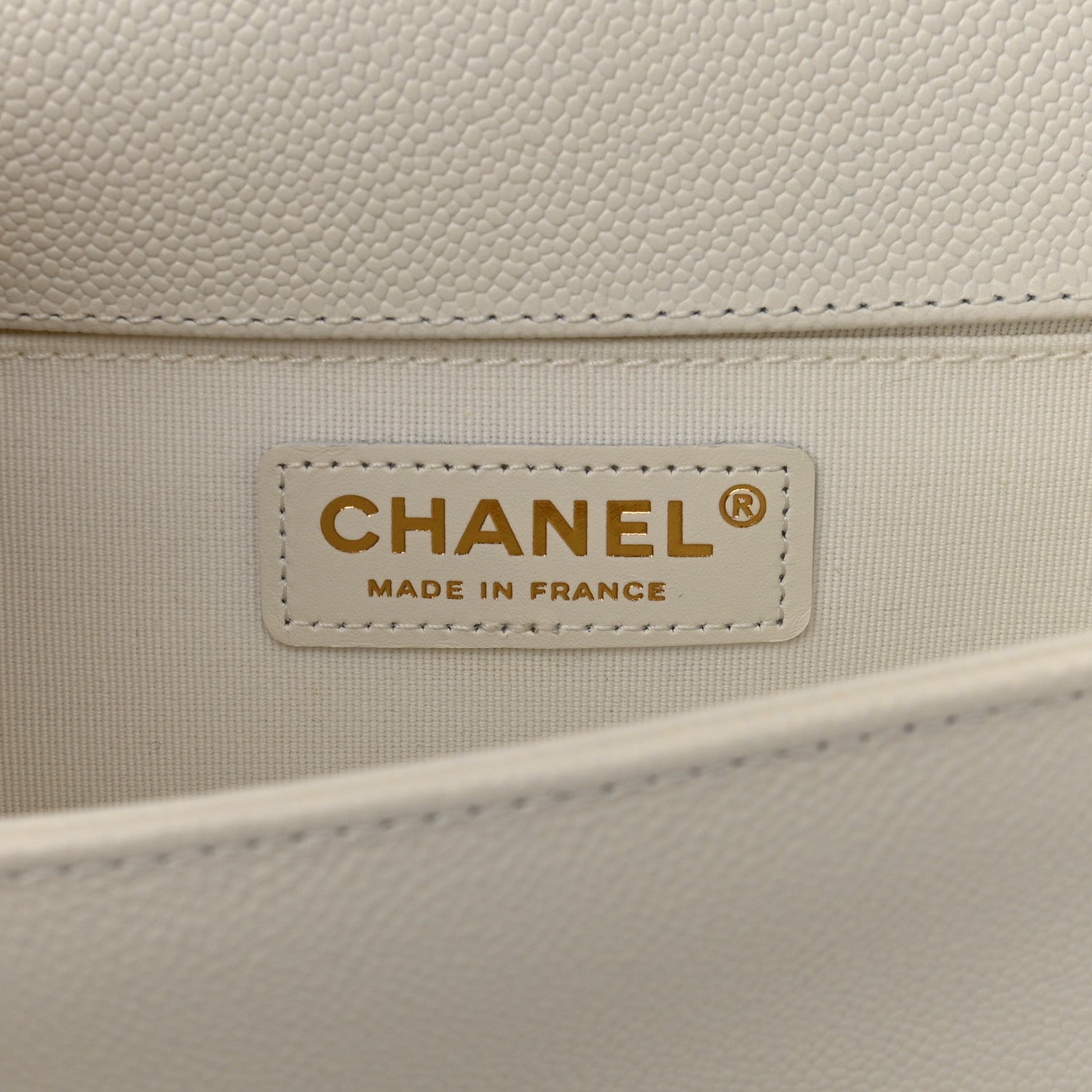 Chanel Caviar Quilted Medium Boy Flap White 5 of 11