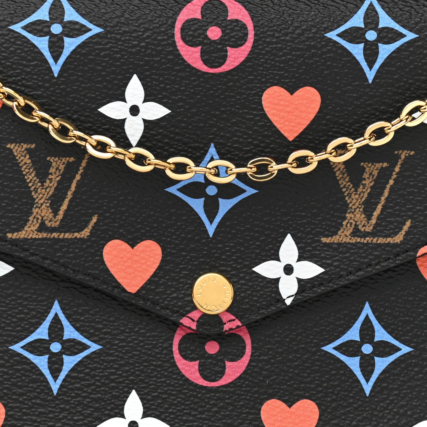 Game On Felicie Chain Wallet Black