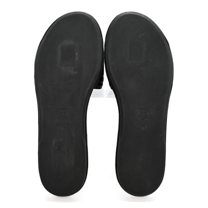 Christian Dior Velvet Cannage Chez Moi Slide Sandal 40.5 Black 5 of 11