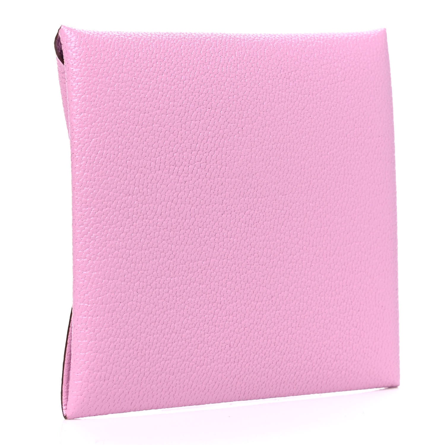 Hermes Chevre Mysore Bastia Coin Purse Mauve Sylvestre 2 of 4