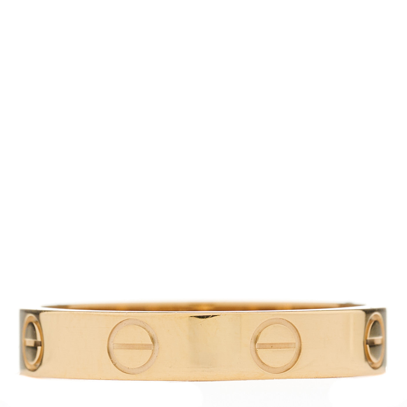 18K Yellow Gold 3.5mm LOVE Wedding Band Ring 55 7.25
