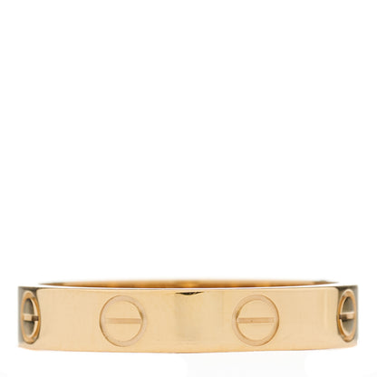Cartier 18K Yellow Gold 3.5mm LOVE Wedding Band Ring 55 7.25 3 of 5