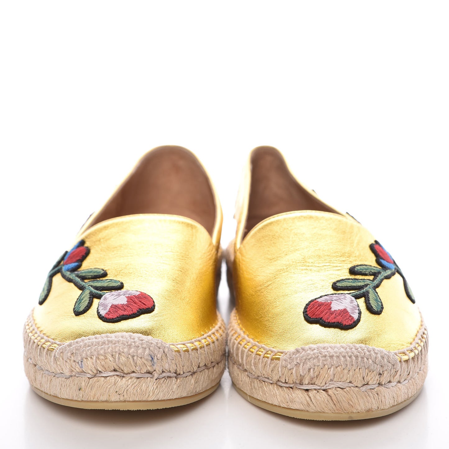 Metallic Nappa Ophelia Espadrilles 37.5 Gold