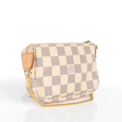 Louis Vuitton Damier Azur Mini Pochette Accessories 3 of 9