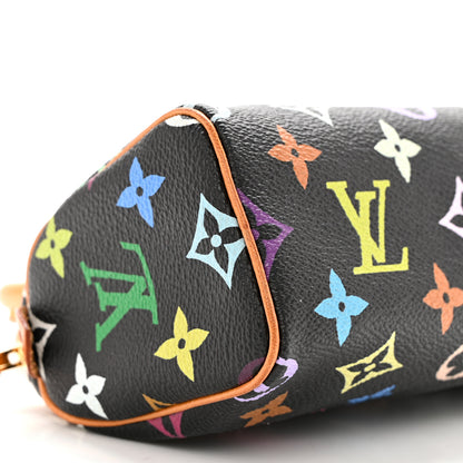 Louis Vuitton Monogram Multicolor Mini Sac HL Speedy Black 8 of 9