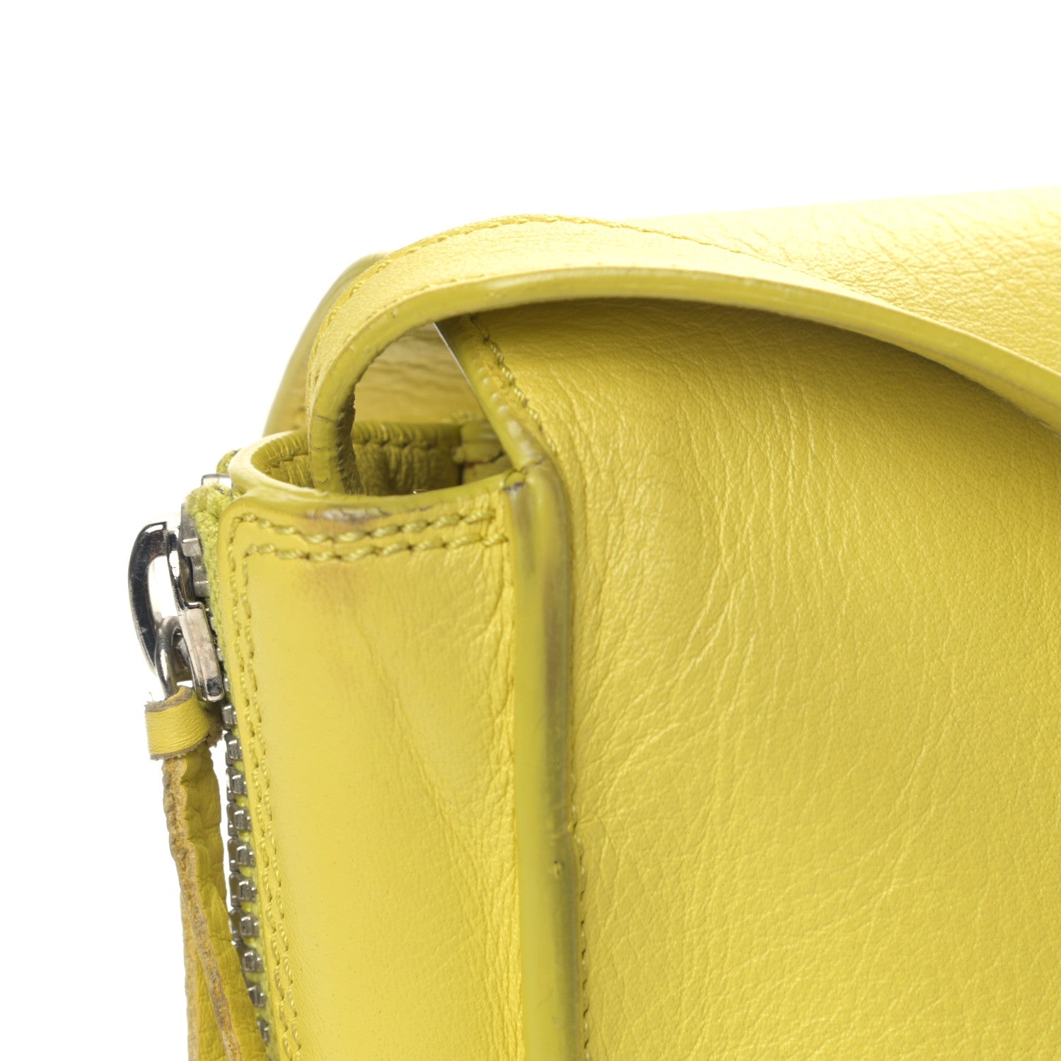 Balenciaga Calfskin Papier Sight Clutch Jaune Poussin 12 of 13