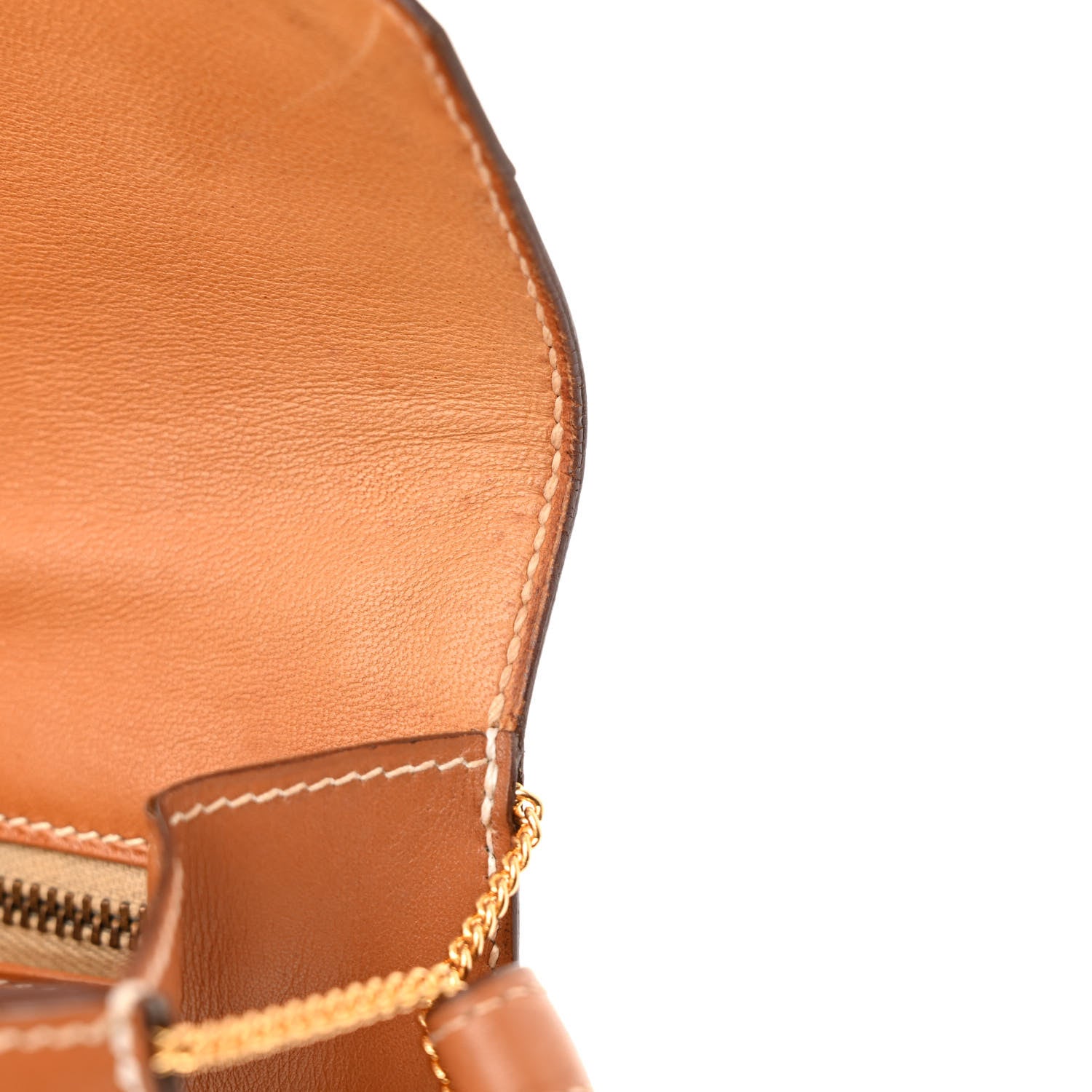 Hermes Box Lydie Clutch Gold 12 of 13