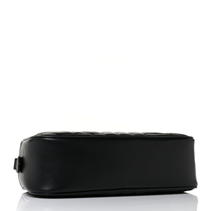 Gucci Calfskin Matelasse Aria Small GG Marmont Chain Shoulder Bag Black 3 of 7
