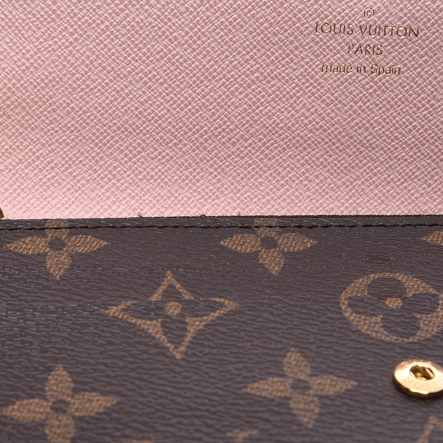Louis Vuitton Monogram Emilie Wallet Rose Ballerine 8 of 8