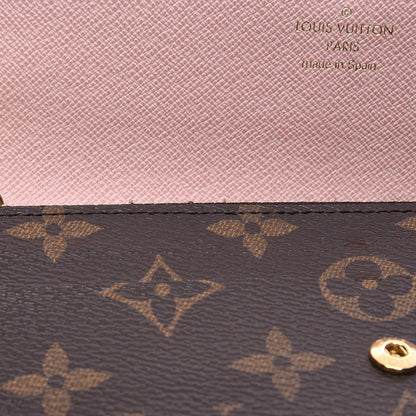 Louis Vuitton Monogram Emilie Wallet Rose Ballerine 8 of 8