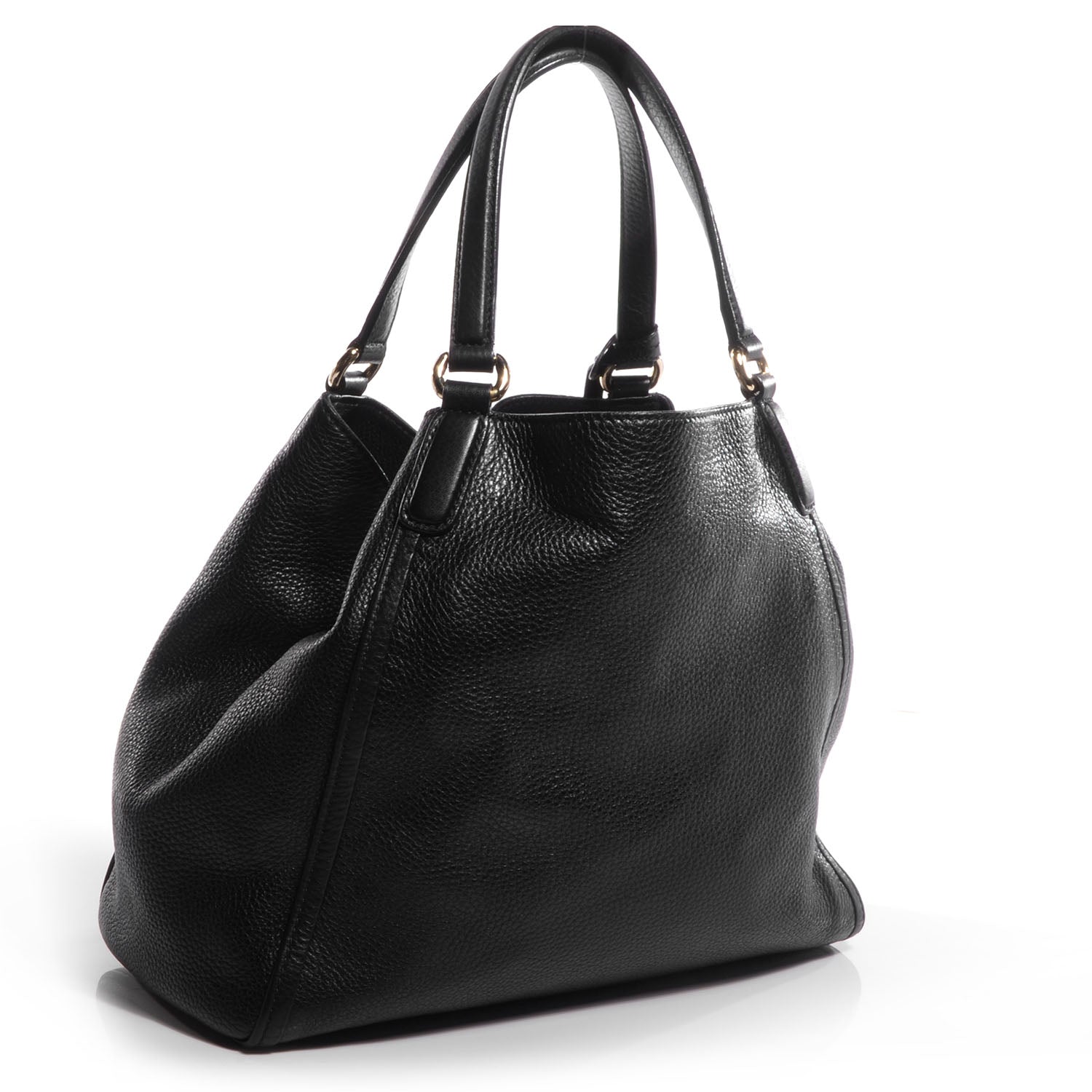 Gucci Pebbled Calfskin Medium Soho Shoulder Bag Black 3 of 7