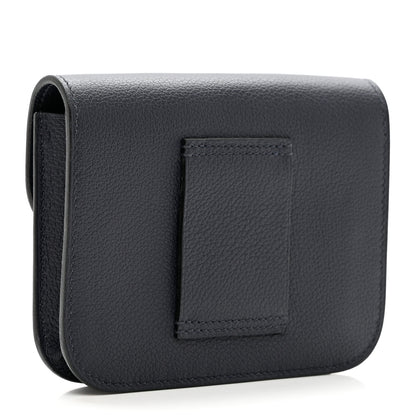 Hermes Evercolor Constance Slim Wallet Bleu Nuit 3 of 7