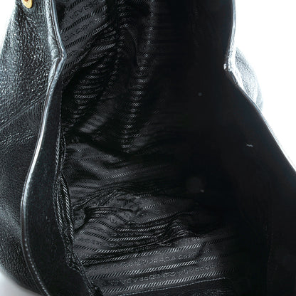 Prada Cervo Lux Chain Bag Nero Black 9 of 9
