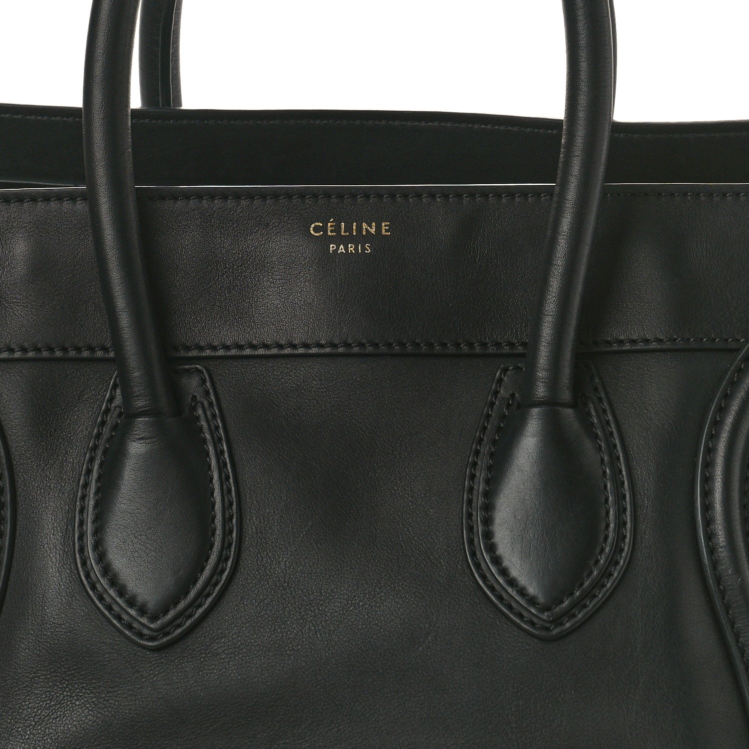 Celine Smooth Calfskin Mini Luggage Black 7 of 9