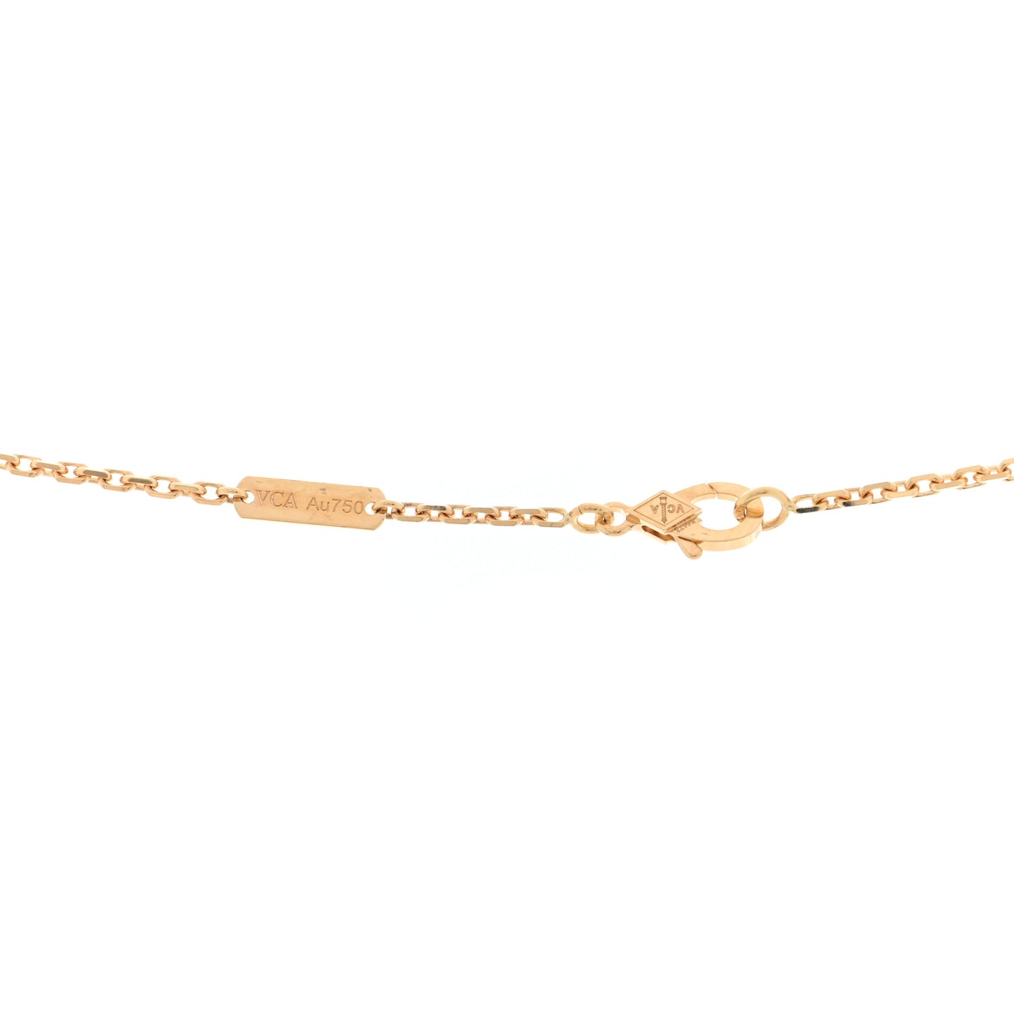 18K Yellow Gold Guilloche Magic Alhambra Long Necklace