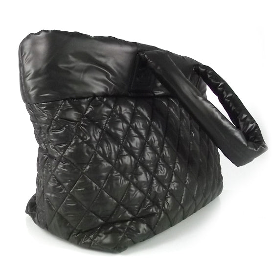 Nylon Coco Cocoon Tote Black