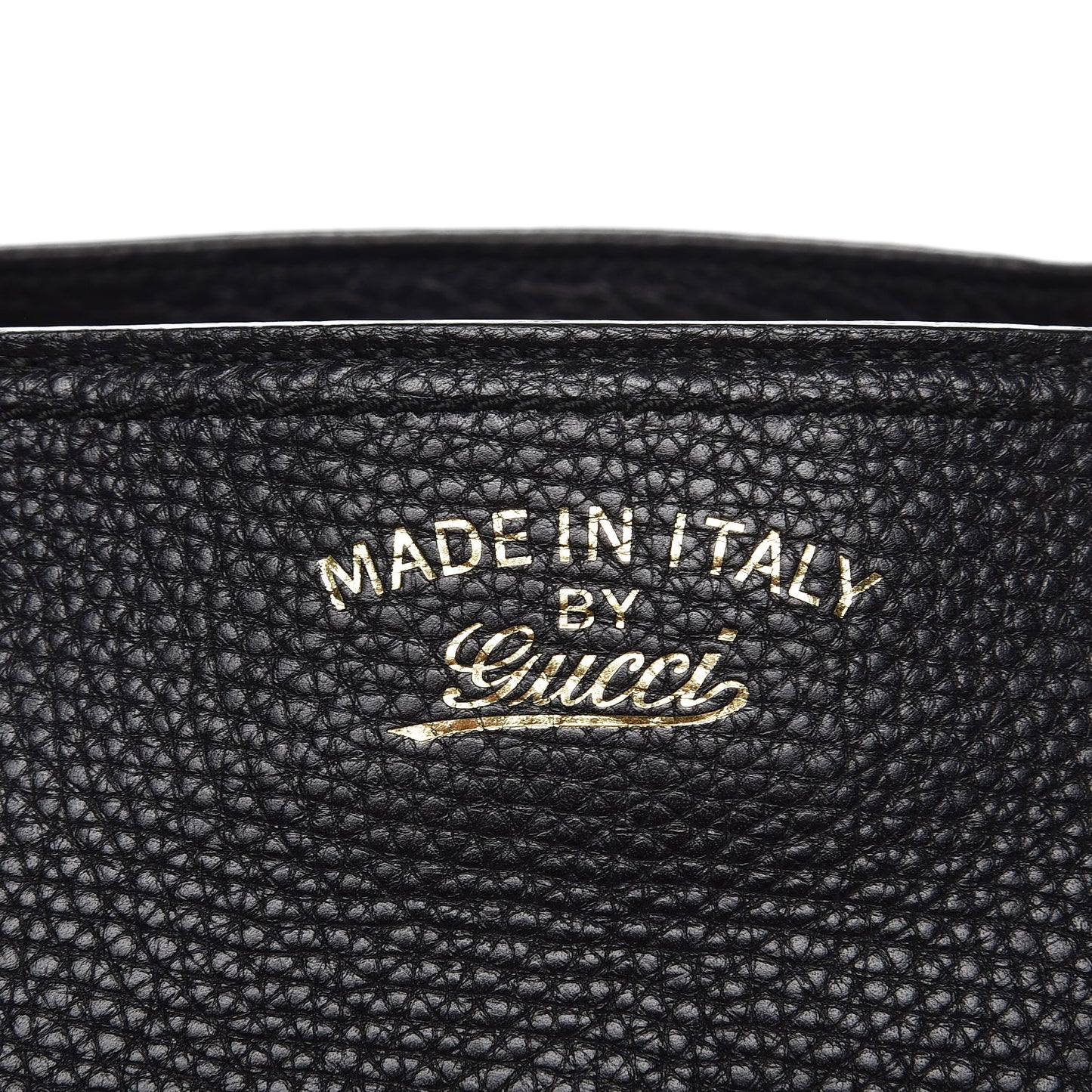 Pebbled Calfskin Medium Bamboo Shopper Tote Black