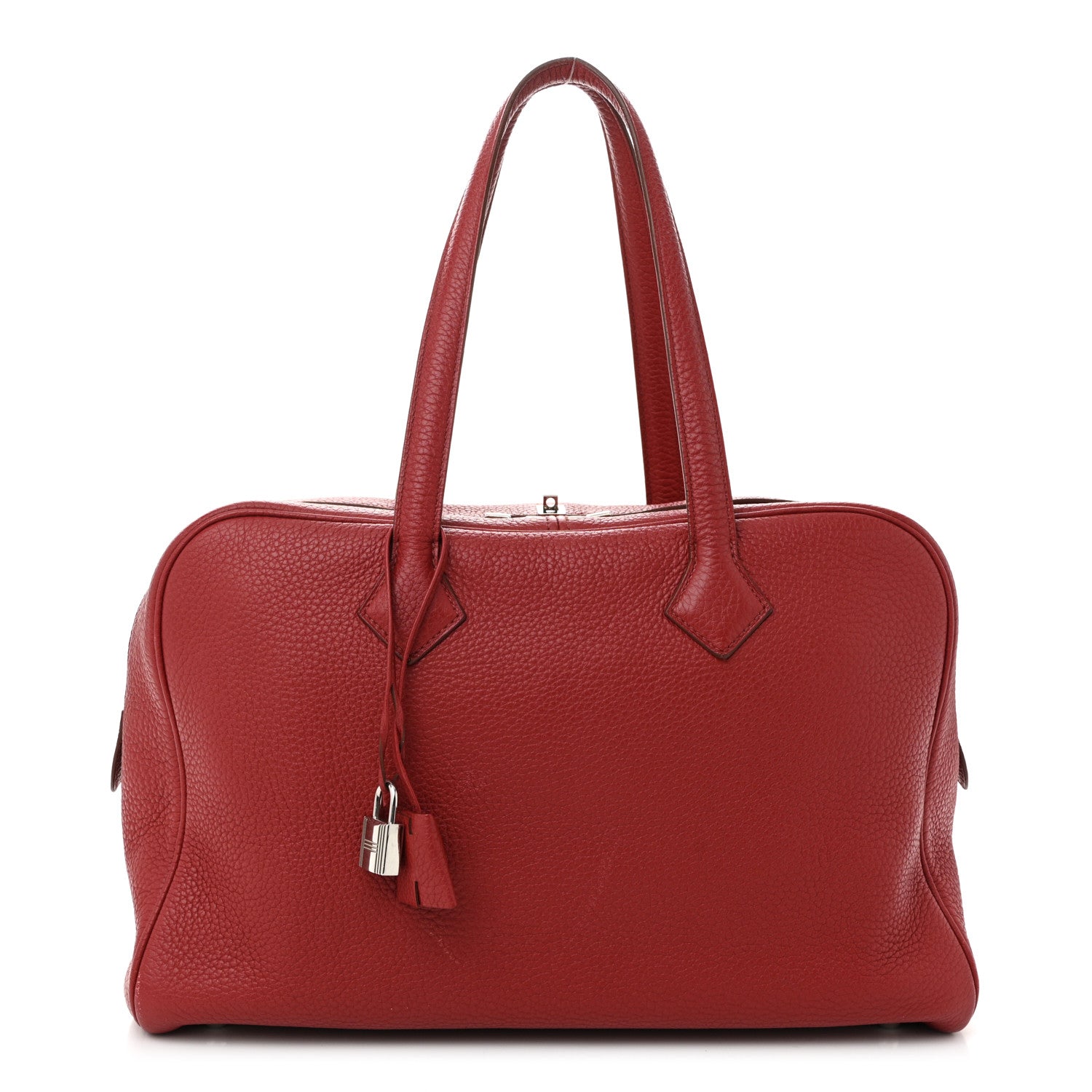 Hermes Taurillon Clemence Victoria II 35 Rouge Garance 1 of 11