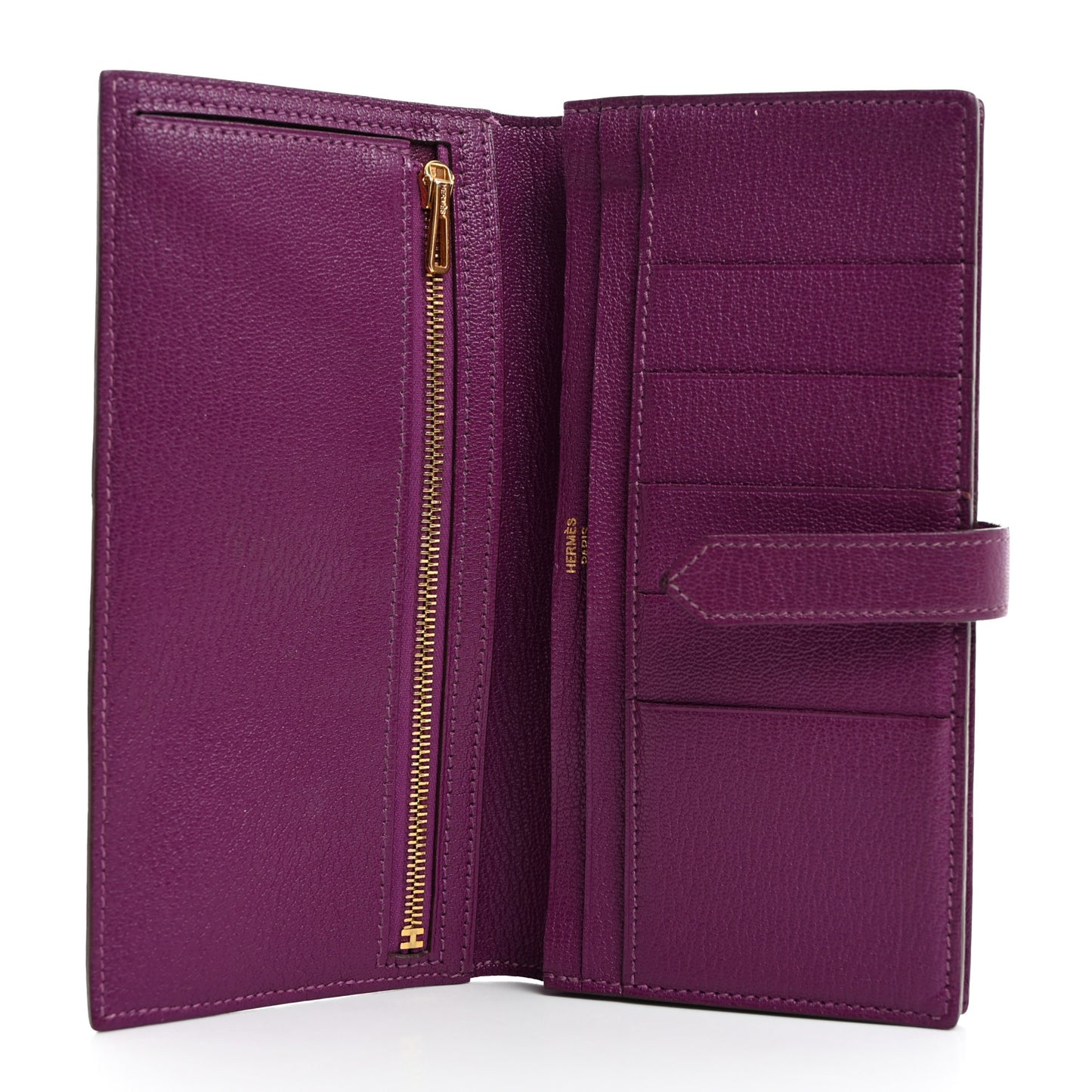 Chevre Mysore Bearn Gusset Wallet Anemone