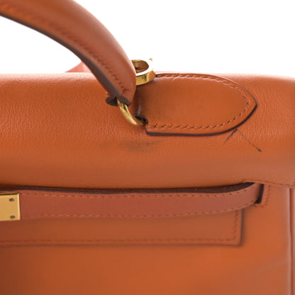 Hermes Gulliver Kelly Retourne 32 Orange 14 of 23
