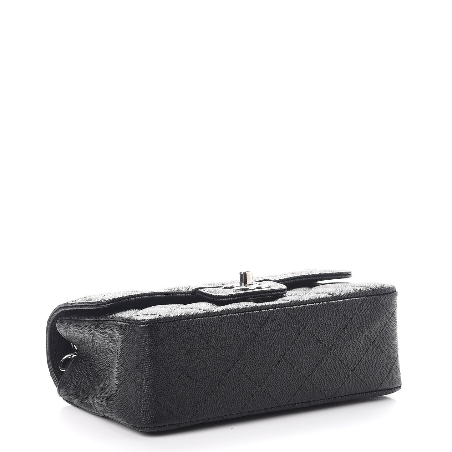 Caviar Quilted Mini Rectangular Flap Black